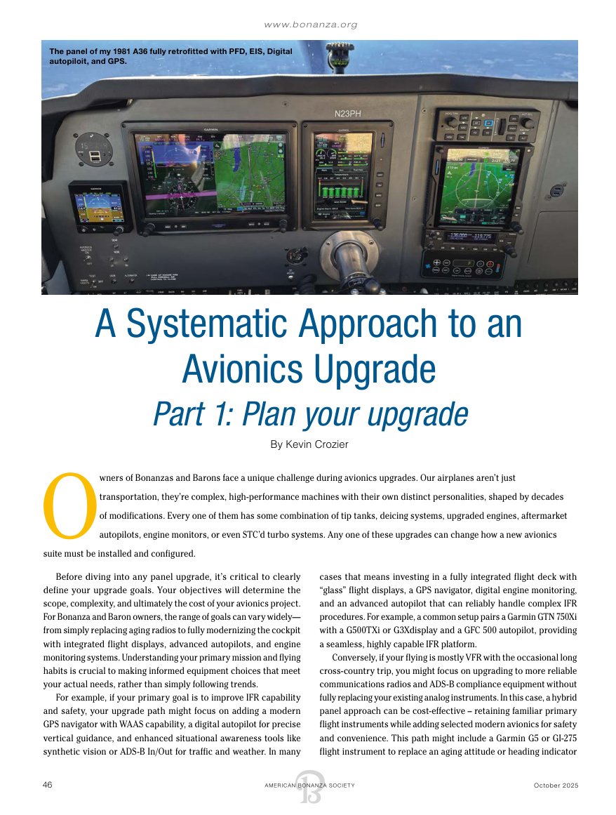 Avionics Upgrade Part 1